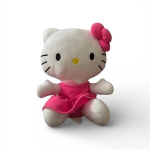 Hello Kitty Stuffed Animal - Pink Dress and Bow